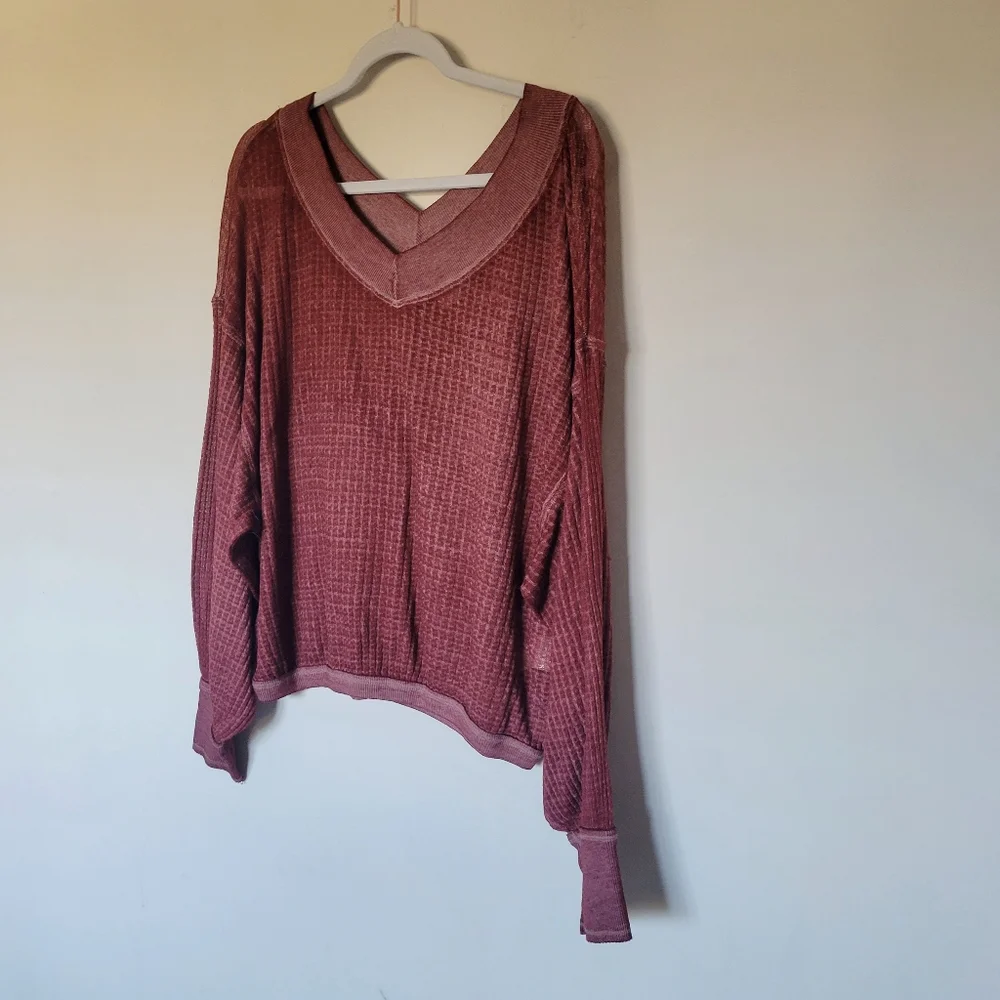Free People We the Free South Side Thermal‎ Topin Cinnamon